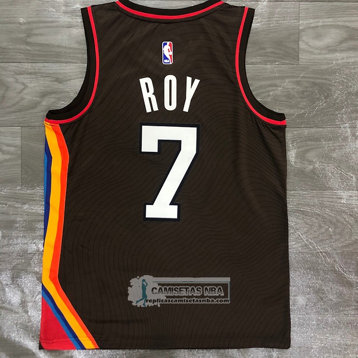 Camiseta Portland Trail Blazers Brandon Roy NO 7 Ciudad 2020-21 Marron